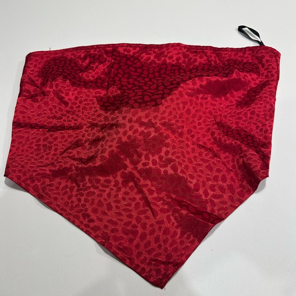 Red Patterned Bandana